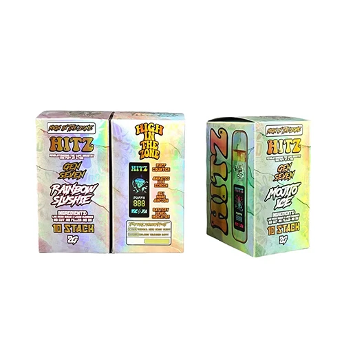 New Version 2g Gen 7 Hitz LED Disposable Vape