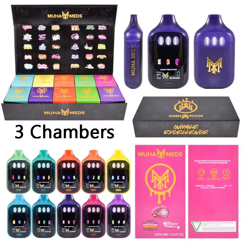 Empty Muha Meds All in One 3 Chambers 2g Disposable Vape