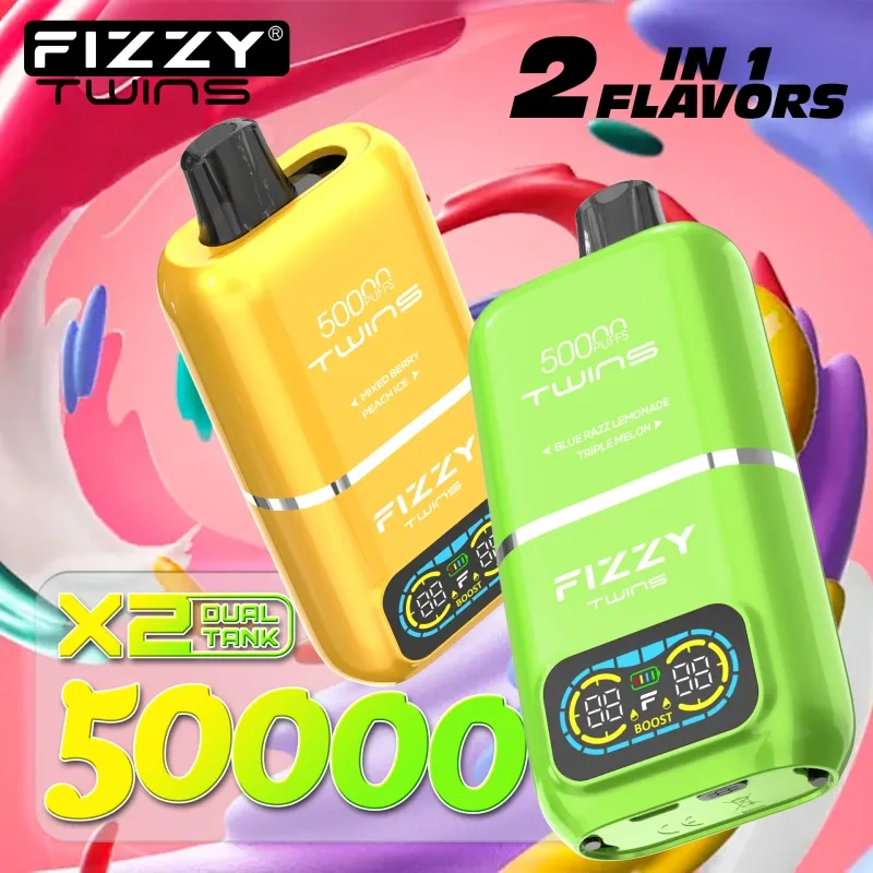 Fizzy 50k Puffs 50000 Twins 2-in-1 EU Warehouse Einweg-Vaporizer