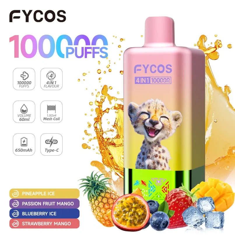Fycos 100K Puffs 100000 4-in-1 Großhandel für Einweg-Vapes: Ultimativer B2B-Spezifikationsleitfaden