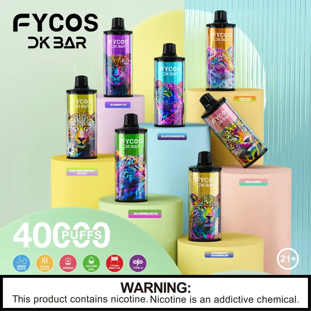 Fycos 40000 40K Puffs Crystal Vape DK Bar Großhandel Einwegartikel